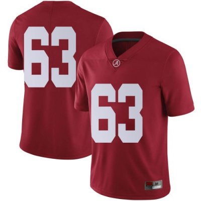 Men's Alabama Crimson Tide #63 Rowdy Garza Crimson Limited NCAA College Football Jersey 2403VWKF5